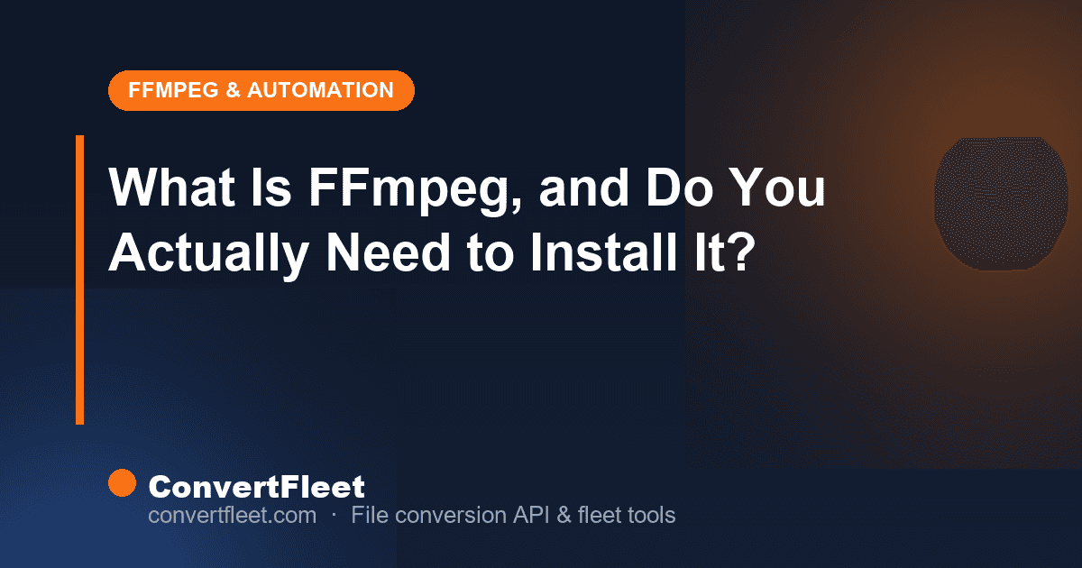 What Is FFmpeg, and Do You Actually Need to Install It?